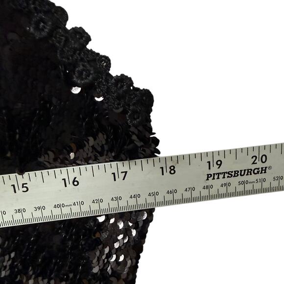 Naeem Khan‎ Nk32 V-Neck Trumpet Gown with Sequin Black Size 8 - Picture 7 of 12